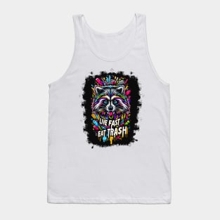 Raccoon Riot: A Splash of Urban Wilderness Tank Top